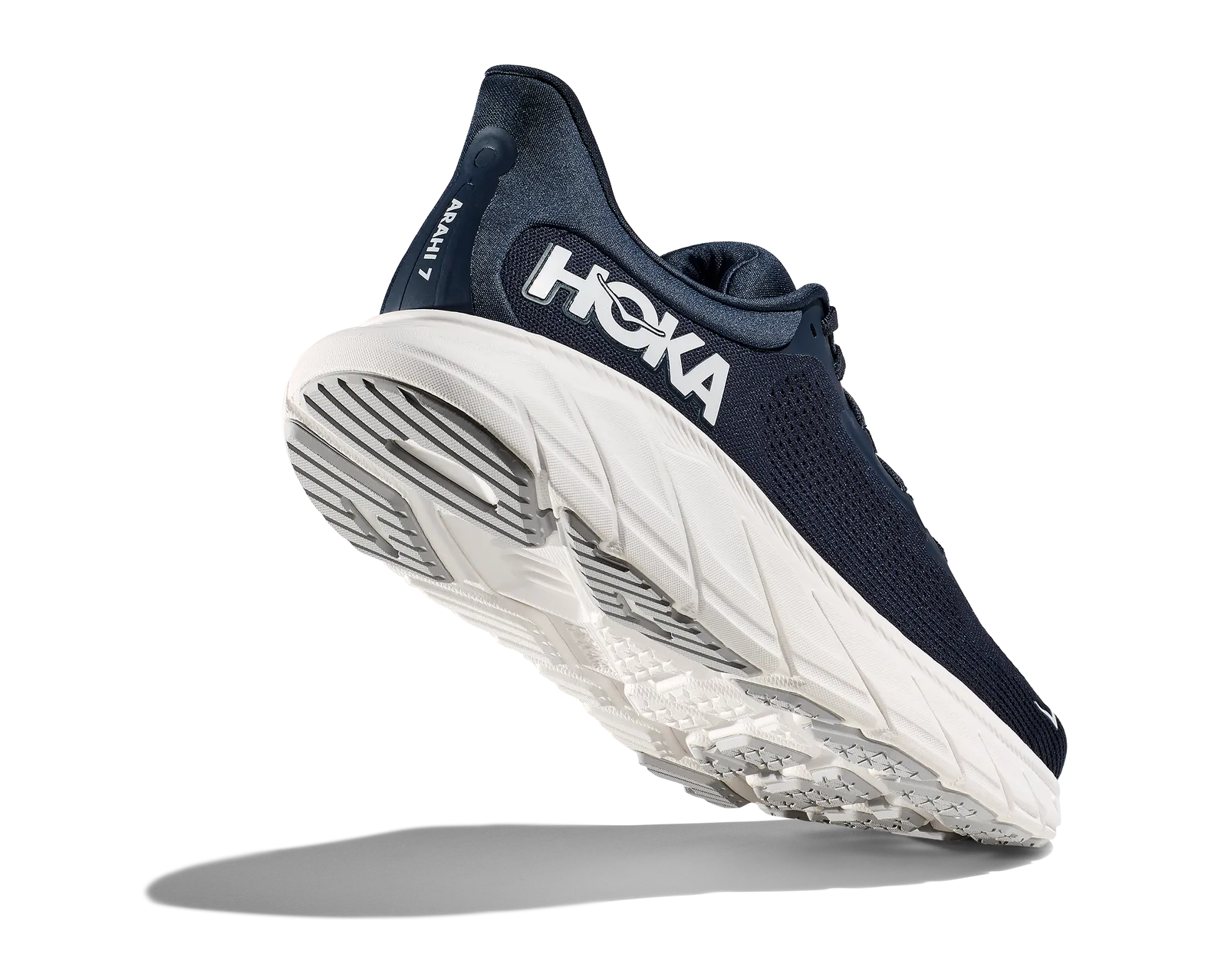 Hoka One One Sneakers Mens 12.5‎ D Arahi 7 1147850 OPC Navy Blue Running Shoes Hoka One One Arahi 7 Blue Orange Running Shoes 1147850 MTSH  main image 4